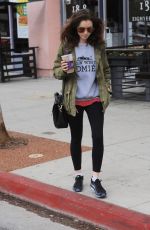 LILY COLLINS Leaves a Gym in Los Angeles 05/30/2017