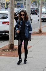 LILY COLLINS Leaves a Gym in Los Angeles 05/31/2017