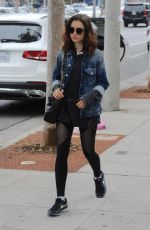 LILY COLLINS Leaves a Gym in Los Angeles 05/31/2017