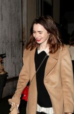 LILY COLLINS  Leaves Hugo