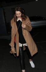 LILY COLLINS  Leaves Hugo