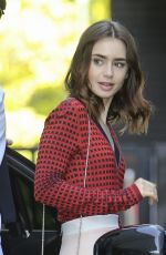 LILY COLLINS Leaves ITV Studio in London 05/25/2017