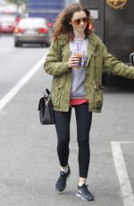 LILY COLLINS Out and About in Beverly Hills 05/30/2017
