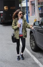 LILY COLLINS Out and About in Beverly Hills 05/30/2017