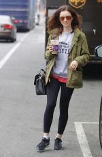 LILY COLLINS Out and About in Beverly Hills 05/30/2017