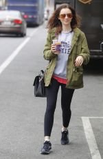 LILY COLLINS Out and About in Beverly Hills 05/30/2017