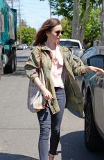 LILY COLLINS Out and About in West Hollywood 05/13/2017