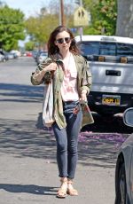 LILY COLLINS Out and About in West Hollywood 05/13/2017