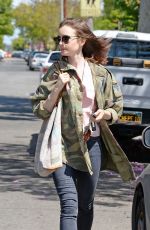 LILY COLLINS Out and About in West Hollywood 05/13/2017