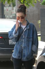 LILY COLLINS Out and About in West Hollywood 05/29/2017