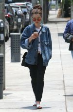 LILY COLLINS Out and About in West Hollywood 05/29/2017