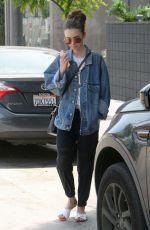 LILY COLLINS Out and About in West Hollywood 05/29/2017