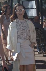 LILY COLLINS Out at Croisette in Cannes 05/20/2017