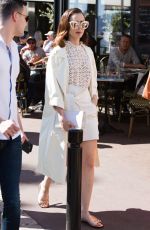 LILY COLLINS Out at Croisette in Cannes 05/20/2017