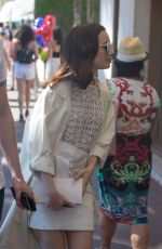 LILY COLLINS Out at Croisette in Cannes 05/21/2017