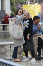 LILY COLLINS Shopping at The Grove in Los Angeles 05/14/2017