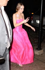 LILY-ROSE DEPP on Her Way to MET Gala on a Bike Taxi 05/01/2017