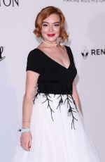 LINDSAY LOHAN at Amfar