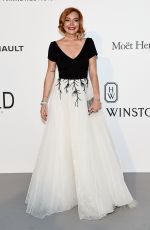 LINDSAY LOHAN at Amfar