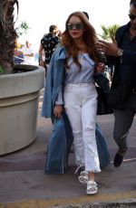 LINDSAY LOHAN Out and About in Cannes 05/22/2017