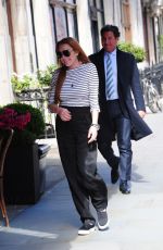LINDSAY LOHAN Out and About in London 05/05/2017