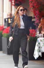 LINDSAY LOHAN Out and About in London 05/05/2017