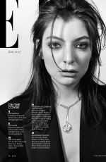 LORDE in Elle Magazine, June 2017