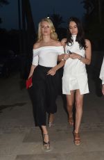LOTTIE MOSS and EMILY BLACKWELL Night Out in Marbella 05/26/2017