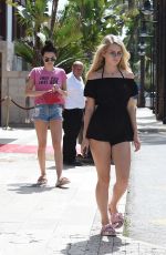LOTTIE MOSS and EMILY BLACKWELL Out Shopping in Marbella 05/26/2017
