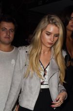 LOTTIE MOSS Leaves Oliver Proudlocks Party in London 05/11/2017