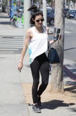 LUCY HALE Heading to a Gym in West Hollywood 05/24/2017