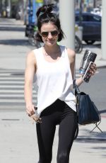LUCY HALE Heading to a Gym in West Hollywood 05/24/2017