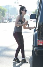 LUCY HALE in Tights Leaves a Gym in Los Angeles 05/04/2017