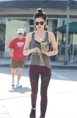 LUCY HALE in Tights Leaves a Gym in Los Angeles 05/04/2017
