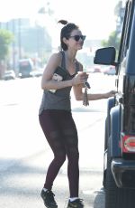 LUCY HALE in Tights Leaves a Gym in Los Angeles 05/04/2017