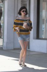 LUCY HALE Leaves a Starbucks in Los Angeles 05/23/2017