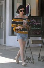 LUCY HALE Leaves a Starbucks in Los Angeles 05/23/2017