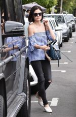 LUCY HALE Out for a Morning Coffee in West Hollywood 05/26/2017