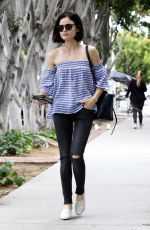 LUCY HALE Out for a Morning Coffee in West Hollywood 05/26/2017
