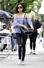 LUCY HALE Out for a Morning Coffee in West Hollywood 05/26/2017
