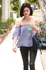 LUCY HALE Out for a Morning Coffee in West Hollywood 05/26/2017