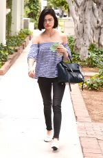 LUCY HALE Out for a Morning Coffee in West Hollywood 05/26/2017