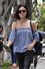 LUCY HALE Out for a Morning Coffee in West Hollywood 05/26/2017