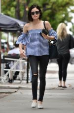 LUCY HALE Out for a Morning Coffee in West Hollywood 05/26/2017