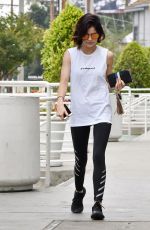 LUCY HALE Out for Iced Coffee at Starbucks in Studio City 05/30/2017