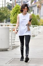 LUCY HALE Out for Iced Coffee at Starbucks in Studio City 05/30/2017