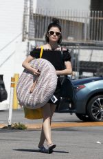 LUCY HALE Picks Up Large Bed for Her Dog in Los Angeles 05/04/2017