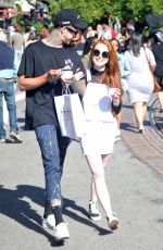 MADELAINE PETSC Out at The Grove in Hollwyood 05/29/2017