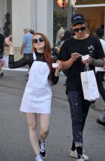MADELAINE PETSC Out at The Grove in Hollwyood 05/29/2017