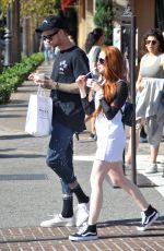 MADELAINE PETSC Out at The Grove in Hollwyood 05/29/2017